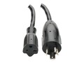 Tripp Lite Heavy Duty Power Adapter Cord NEMA L5-20P to NEMA 5-20R, 12AWG, 6, P046-06N, 11854933, Power Cords