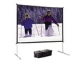 Da-Lite Fast-Fold Deluxe Projection Screen, Da-Mat, 16:9, 69 x 120, 88608, 11846440, Projector Screens