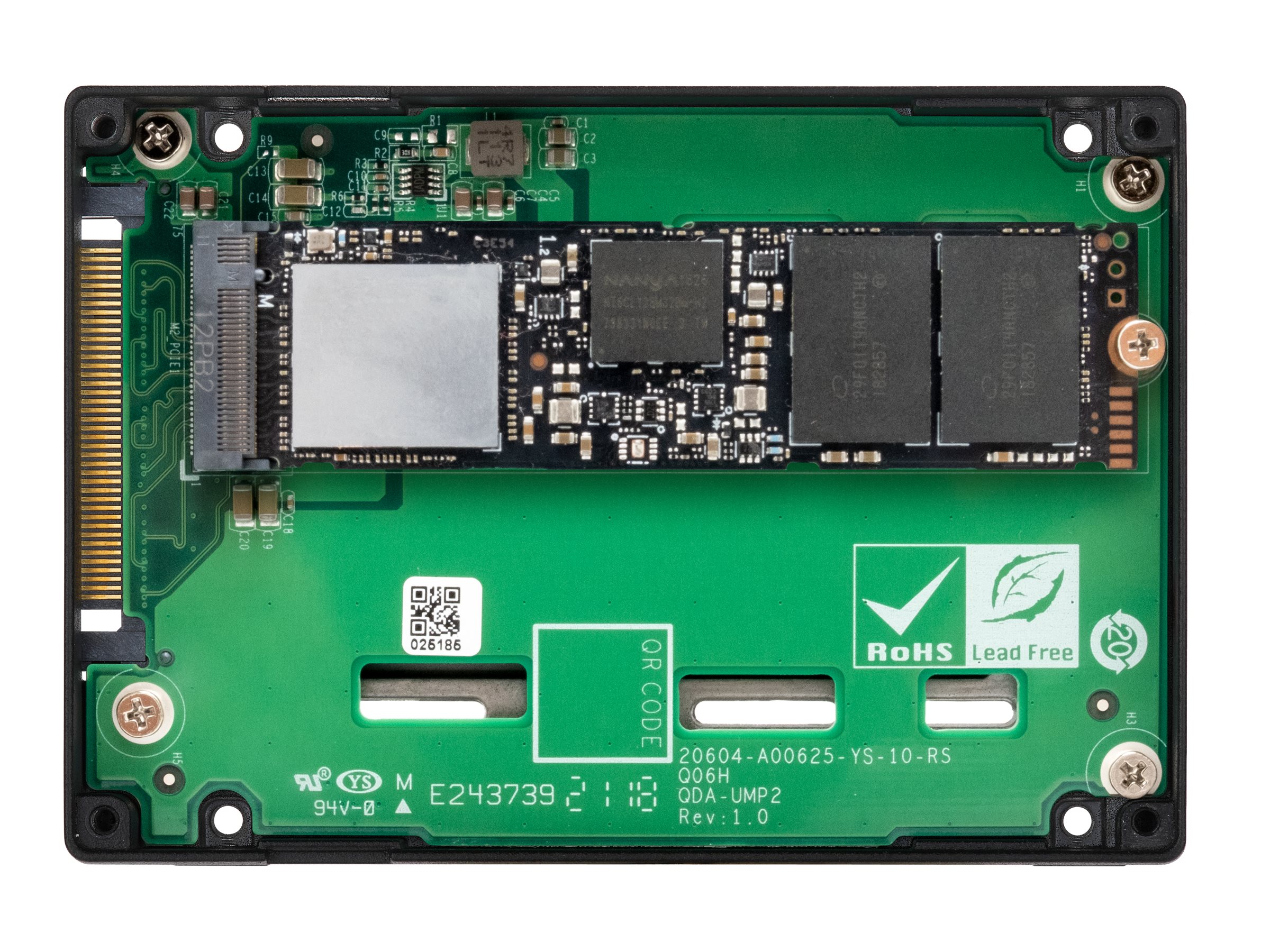 QNAP M.2 2280 PCIe NVMe Gen4X4 to U.2 Adapter (QDA-UMP4)