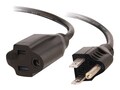 C2G Outlet Saver Power Extension Cord 3ft, 03114, 6110948, Power Cords