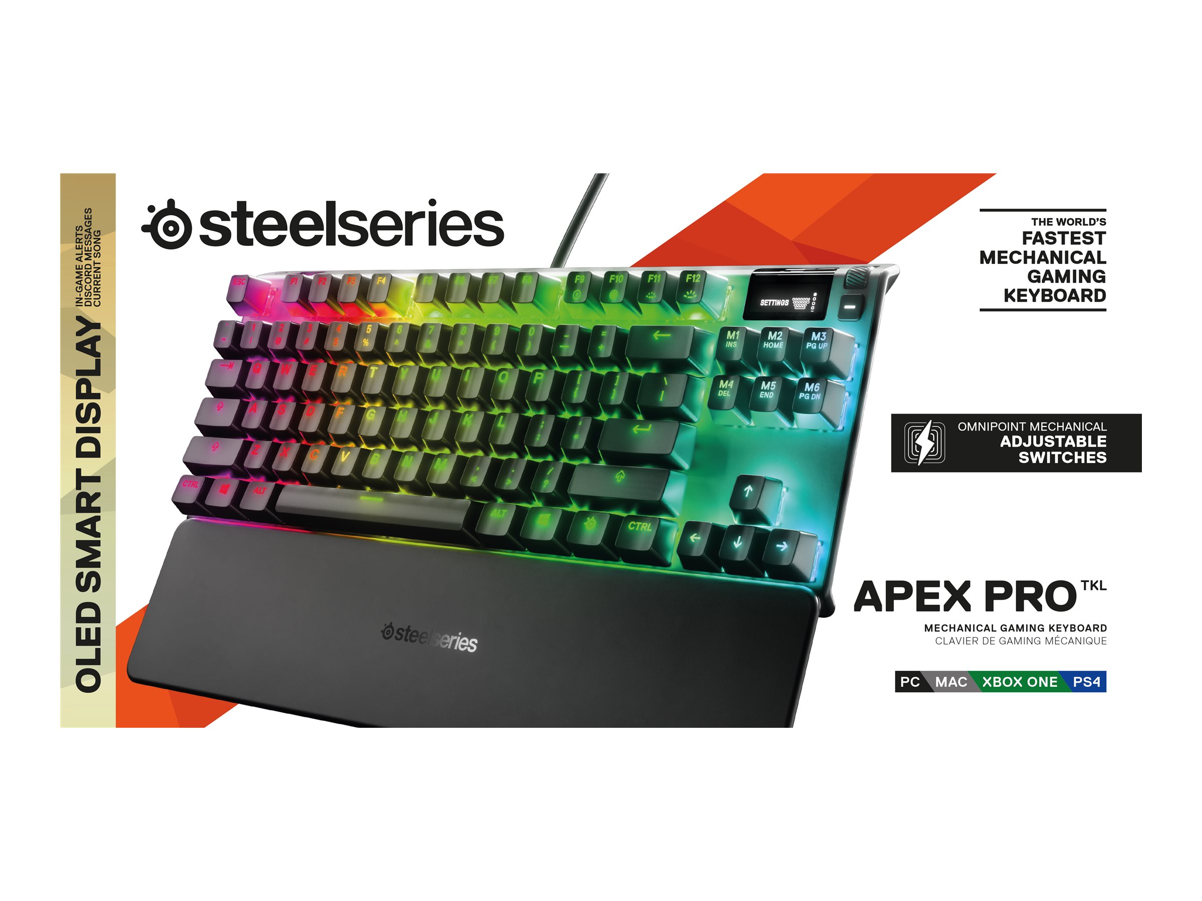 steelseries apex pro tkl mechanical gaming keyboard