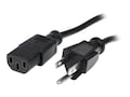 StarTech.com NEMA 5-15P to C13 18AWG Computer PC TV Power Cord, 3m, PXT101_10, 5182405, Power Cords