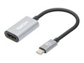 Intellinet 4K@60Hz USB-C to HDMI M F Adapter, Space Gray, 153973                        , 41877562, Adapters & Port Converters