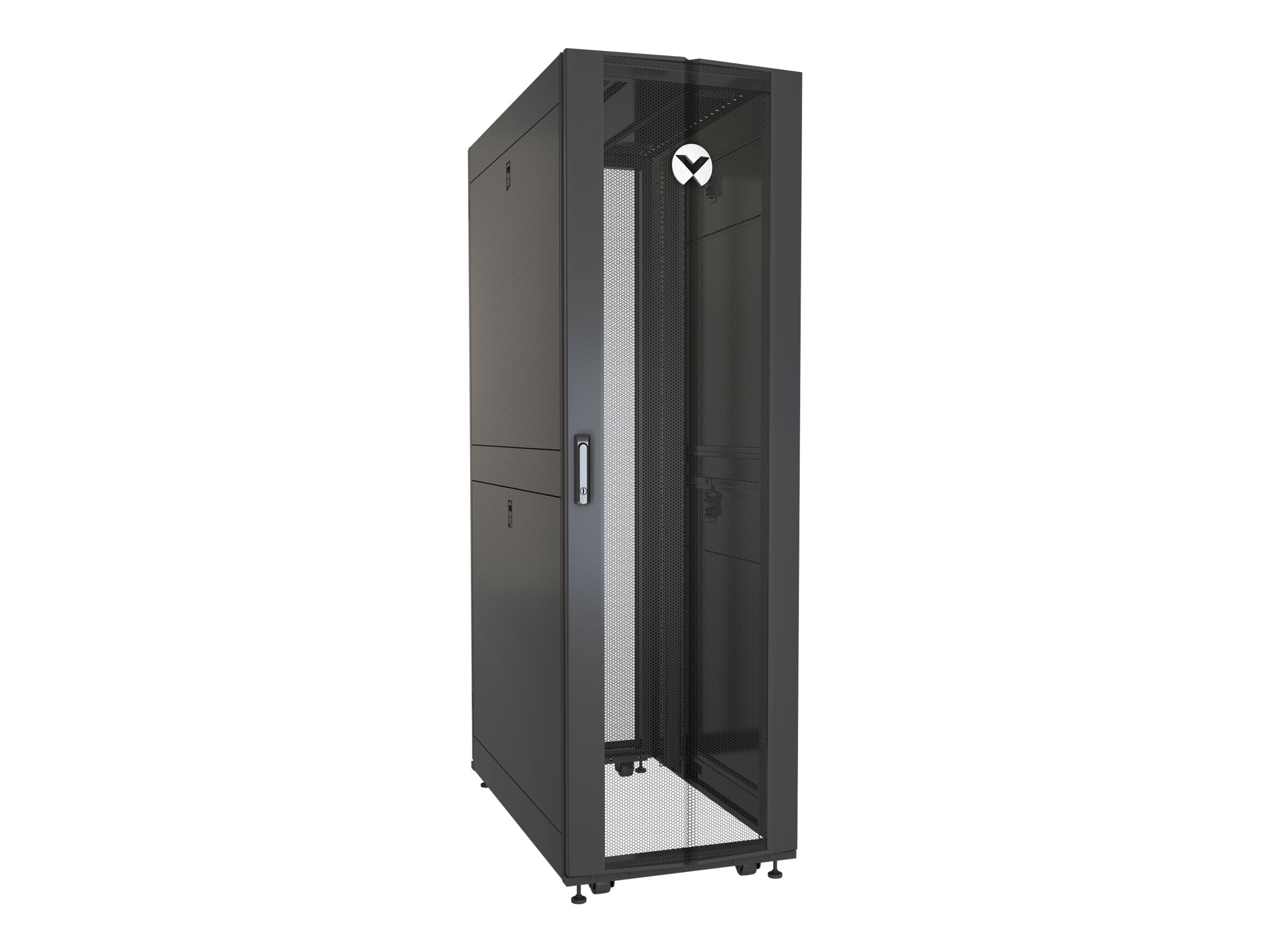 Vertiv 42u Server Rack 600mm X 1100mm W Sides Black Vr3100