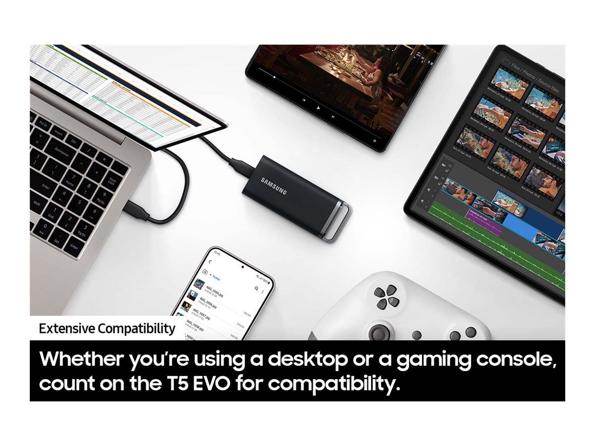 SSD externe Samsung T5 EVO 8 To USB 3.2 Gen1 Type C