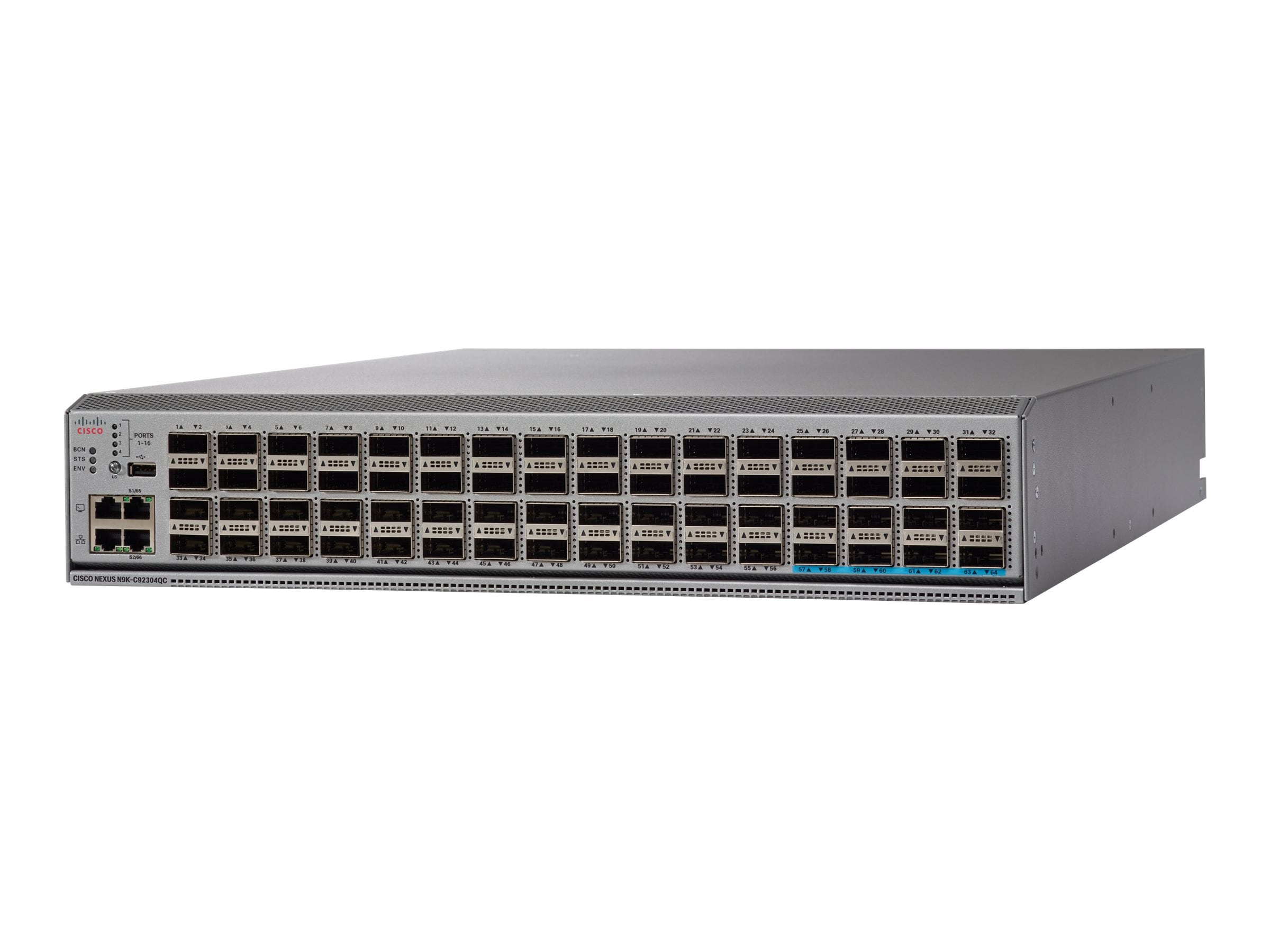 Cisco Nexus qc 2u Rm L3 Managed Switch 16gb Ram 56x40gbe N9k Cqc