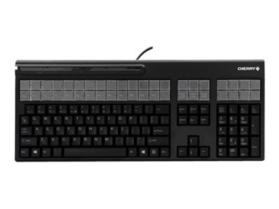 Cherry Full-Sized Multifunctional Keyboard w Enhanced 131 Position Key  Layout & Magnetic Card Reader