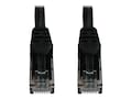 Tripp Lite Cat6a 10G Snagless Molded UTP PoE Ethernet Cable, Black, 1ft, N261-001-BK, 41526527, Cables Tripp Lite Cat6a 10G Snagless Molded UTP PoE Ethernet Cable, Black, 1ft, N261-001-BK, 41526527, Cables