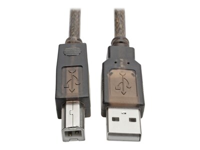 Tripp Lite USB 2.0 Hi-Speed Type A to Type B M M Active Repeater Cable, Black, 30ft , U042-030, 34966313, Cables
