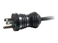 C2G Power Cord, Hospital Grade, 5-15P to IEC-320 C13, 16AWG Coiled, Black, 8ft, 48070, 14032177, Power Cords