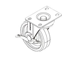 Chief Manufacturing CASTER-CRLCK Main Image from Left-angle