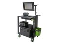 HEAVY-DUTY PC SERIES WORKSTATION W 30 IN SHELF W  HD POWER PACKAGE, & 2560WH LITHIUM IRON PHOSPHATE, PC542-LI, 41498473, Computer Carts