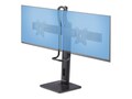 StarTech.com Crossbar Dual Monitor Desk Stand For Double 27 Screens w  Height Adjustment, 2MC1S-MONITOR-STAND           , 41837606, Stands & Mounts - Desktop Monitors