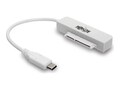 Tripp Lite USB 3.1 Gen 2 USB Type-C to SATA III Adapter with UASP, 2.5 in. SATA Hard Drives, White, U438-06N-G2-W, 33557972, Adapters & Port Converters