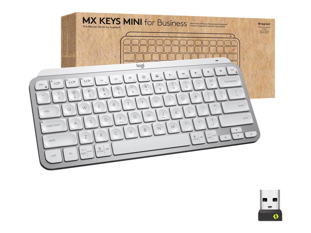 Logitech MX Keys & MX Master 3 Mouse for Business Combo, Wireless