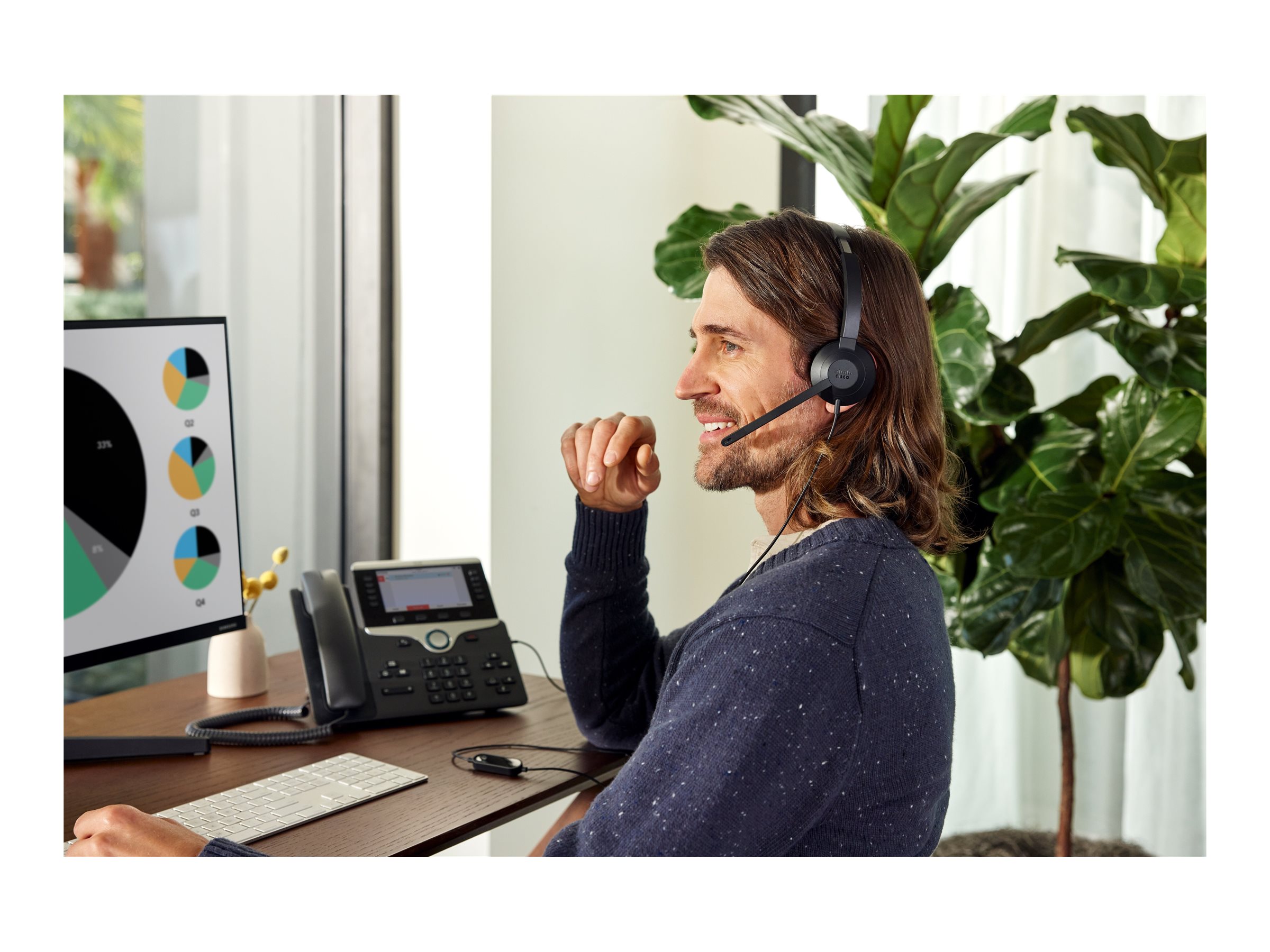 Cisco Headset 321 w USB-A (HS-W-321-C-USB)