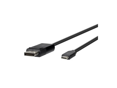 Belkin 4k at 60Hz Thunderbolt 3 Compatible USB-C to DisplayPort Adapter Cable, 6ft, B2B103-06-BLK, 37425483, Cables