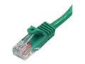 StarTech.com CAT5e Snagless UTP Ethernet Cable, Green, 15ft, 45PATCH15GN, 10040524, Cables