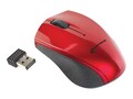 Innovera Mini Wireless Optical Mouse, Red Black, IVR62204, 33909288, Mice & Cursor Control Devices