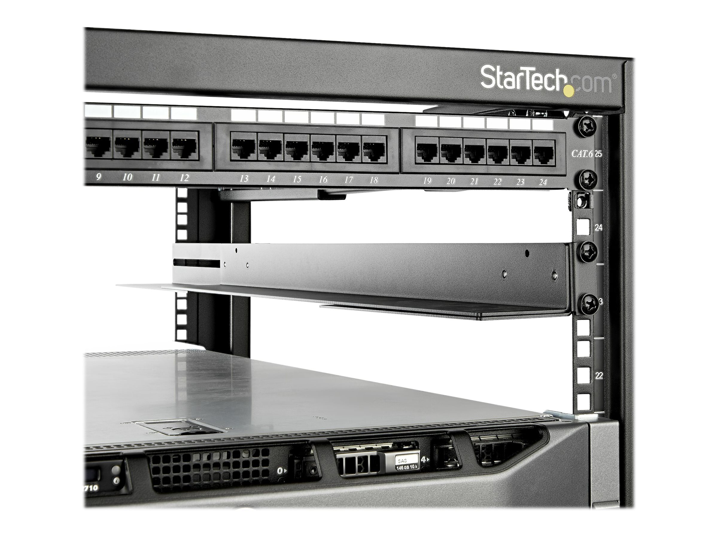 StarTech.com Rack Rails - 1U - 4 Post - 200 LBS Max (UNIRAILS1UB)