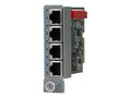 Omnitron 10 100 1000 Base-T 4-port Switch IConverter 4GT Ethernet VLAN Module, 8482-4, 33153564, Network Device Modules & Accessories