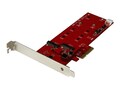 StarTech.com 2x M.2 SATA SSD Controller Card - PCIe M.2 SATA III NGFF Card, PEX2M2, 30896186, Controller Cards & I/O Boards