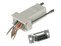 C2G RJ45 to DB9 Female Serial Modular Adapter, Gray, 02941, 212851, Adapters & Port Converters