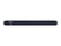 CyberPower Basic PDU 120V 15A 1U RM 5-15P Input 15ft Cord (12) 5-15R Rear Outlets, RoHS, PDU15B12R, 11263324, Power Distribution Units