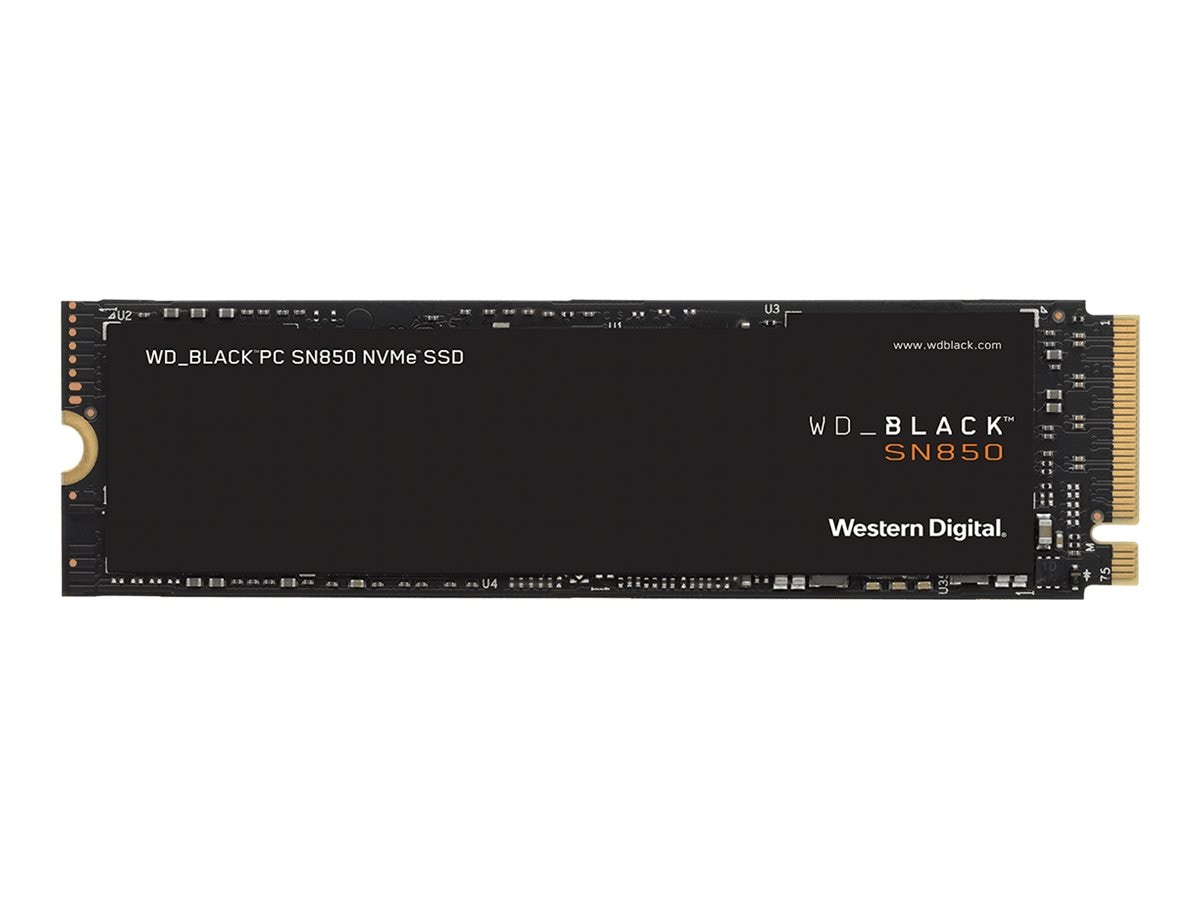 Western Digital 1tb Wd Black Sn850 Nvme Pcie Gen4 X4 M 2 2280 Wds100t1x0e