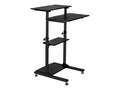Mount-It! Height Adj RollingStand UpDesk, MI-7940B                      , 41914311, Office Supplies