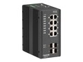 Black Box 8-Port GbE PoE+ RJ-45 Industrial Managed Switch w 4xSFP, LIE1014A, 32893712, Network Switches