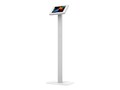 CTA Digital Premium Thin Profile Floor Stand w  Small Enclosure for iPad Mini 1st-7th Gen - White, PAD-CHKSW                     , 41945588, Mounting Hardware - Miscellaneous