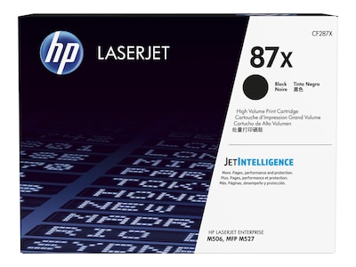 HP 87X (CF287X) High Yield Black Original LaserJet Cartridge w  JetIntelligence, CF287X, 30673513, Toner and Imaging Components - OEM