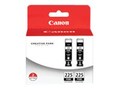 Canon Black PGI-225 Ink Tanks (Twin Pack), 4530B007, 11647184, Ink Cartridges & Ink Refill Kits - OEM