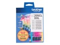 Brother LC2053PKS Cyan, Magenta & Yellow Ink Cartridge, LC2053PKS, 17539580, Ink Cartridges & Ink Refill Kits - OEM