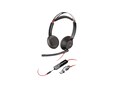 HP Poly Blackwire 5220 Stereo USB-C Headset w  3.5mm Plug & USB-C A Adapter, 8X231AA, 41776019, Headsets (w/ microphone)