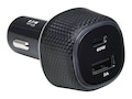 Tripp Lite Dual-Port USB Car Charger, 63W Max - USB-C PD 3.0 Up to 60W, USB-A QC 3.0 Up to 18W, U280-C02-63W-1B, 41331480, Automobile/Airline Power Adapters