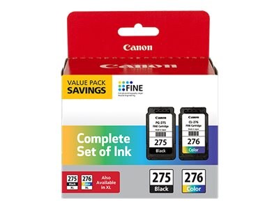Canon PG275 CL276 Value Pack, 4988C005, 41310669, Ink Cartridges & Ink Refill Kits - OEM