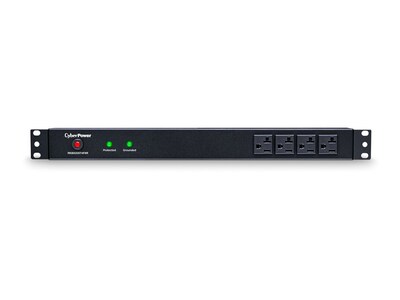 CyberPower Rackbar Surge Protector 120V 20A 1U RM 1800 Joules L5-20P Input 15-foot Cord (12) 5-20R Outlets, RKBS20ST4F8R, 12425612, Surge Suppressors