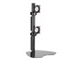 Chief Manufacturing Dual Vertical Monitor Table Stand, Black, KTP230B, 8568127, Stands & Mounts - Desktop Monitors