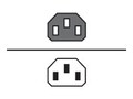 AddOn C14 Male to C13 Female Standard Commercial 18 AWG 250V at 10A PVC SJT Power Cable, Blue, 6ft, ADD-C142C13C18G6FBE           , 41975289, Power Cords
