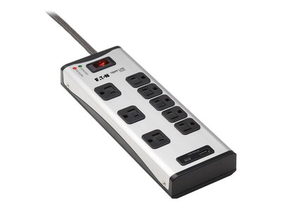 Tripp Lite Surge Protector, 8-Outlet with (1) USB Type-A & (1) USB Type-C, 8 ft., TLM88USBC, 41216444, Surge Suppressors