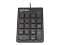 Manhattan 19-Key USB Numeric Keypad Win 2000 XP Vista 7,  Black, 176354, 16297726, Keyboards & Keypads