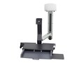 Ergotron StyleView Sit-Stand Combo Mount Arm with Worksurface and Medium CPU Holder, 45-270-026, 13165533, Wall Stations