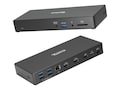 Plugable 3x HDMI USB-C Triple Monitor Docking Station w  100W PD, UD-768PDZ, 41597194, Docking Stations & Port Replicators