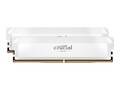 Crucial Pro Overclocking White 32GB PC5-48000 288-pin DDR5 SDRAM UDIMM Kit, CP2K16G60C36U5W               , 41806068, Memory