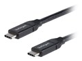 StarTech.com USB-C to USB-C M M Cable with 5A PD, USB 2.0 USB-IF Certified, 0.5m, USB2C5C50CM, 35932377, Cables