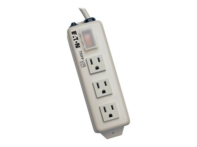 Tripp Lite Power Strip (3) Nema 5-15R Outlets 15 Amps 6ft. Cord, TLM306NC, 7290661, Power Strips