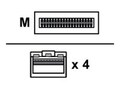 Juniper Networks QSFP28 to SFP+ 25 Gigabit Ethe , JNP-100G-4X25G-5M, 41127616, Cables