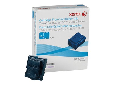 Xerox Cyan Ink Sticks for ColorQube 8870 Series (6-pack), 108R00950, 12150461, Toner and Imaging Components - OEM